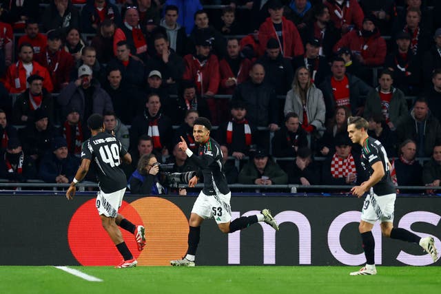 <p>Ethan Nwaneri and Myles Lewis-Skelly combined for another historic moment</p>