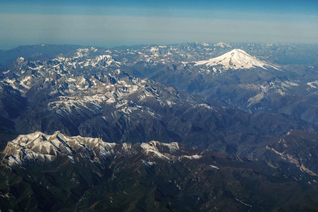 <p>Aerial view of the Caucasus mountains</p>