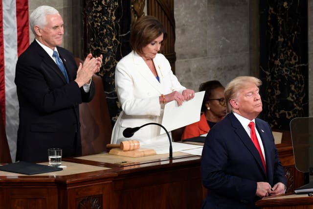 <p>President Donald Trump is set to give a speech to Congress Tuesday evening — and House Democrats are figuring out a way to disrupt it. Former House Speaker Nancy Pelosi famously ripped up Trump’s speech behind him at the 2020 State of the Union</p>