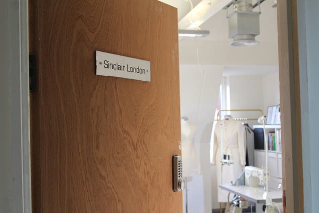 <p>The antidote to fast fashion: Almost all of Sinclair London’s garments are produced to order in its London atelier</p>