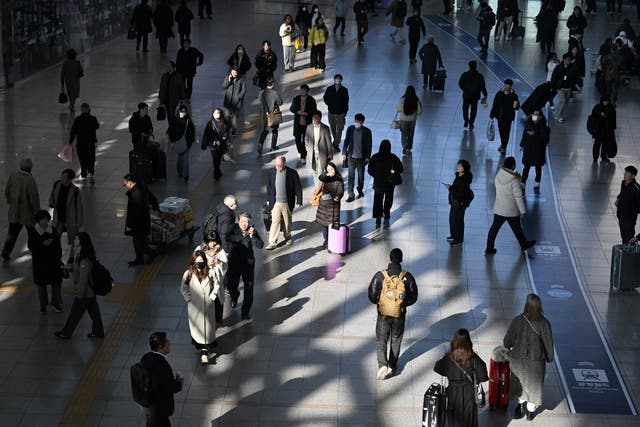 <p>South Korea's birth rate rose last year bucking a trend in a country battling a demographic crisis</p>