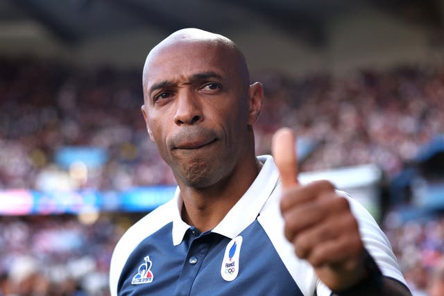 <p>Thierry Henry visited France ahead of their Six Nations clash with Ireland</p>