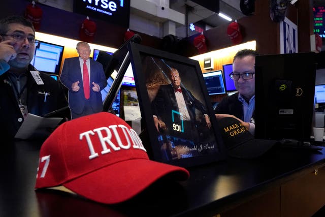 <p>The stock markets took a tumble to start the day Tuesday as Donald Trump’s tariffs on Canada and Mexico went into place</p>