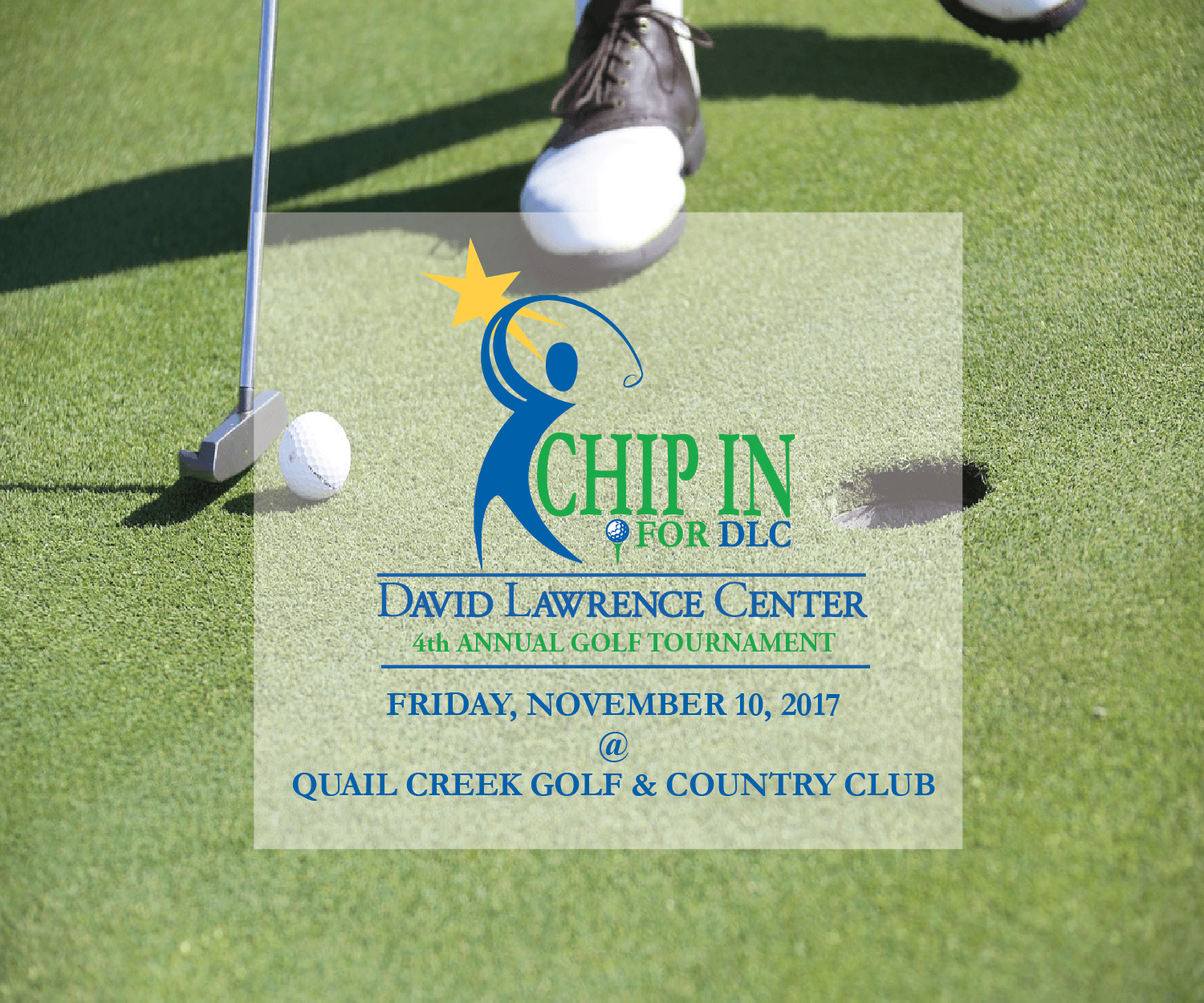 Tickets and Sponsorships Now Available for Chip in for DLC Golf Tournament Set for November 10, 2017
