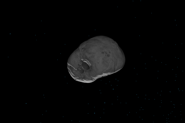 <p>A visualization of Asteroid 2024 YR4 by NASA’s Eyes on Asteroids. The asteroid has ‘one of the highest probabilities of an impact from a significantly sized rock ever,’ an astronomer says</p>